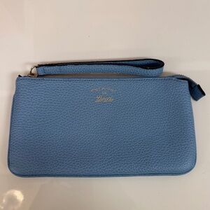 Gucci Light Blue Leather Pouch